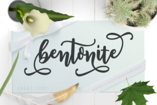 Bentonite Script: A Modern Calligraphy Font for Elegant Designs