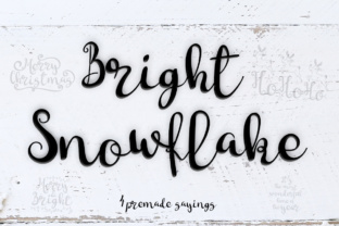 Bright Snowflakes Handwritten Font