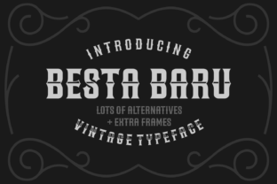 Discover the Charm of Besta Baru: A Vintage Typeface with a Bold Retro Vibe