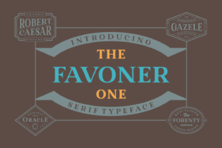 Favoner One: A Timeless Serif for Retro-Inspired Designs