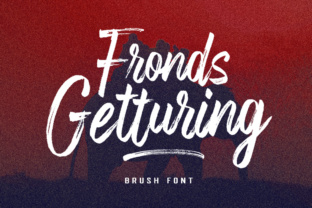 Fronds Getturing: A Textured Brush Font for Creative Expression