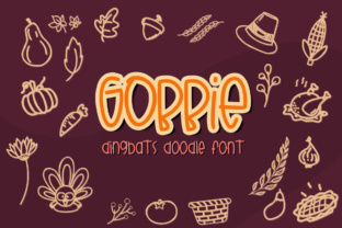 Gobbie: A Unique Thanksgiving-Themed Doodle Font for Creative Projects