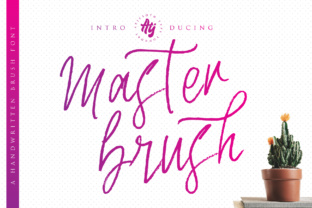 Master Brush: A Handwritten Font for Creative Expression