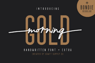 Morning Gold: A Handwritten Script Font