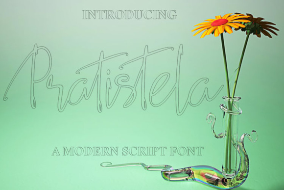 Pratistela: A Modern Script Font for Elegant Design