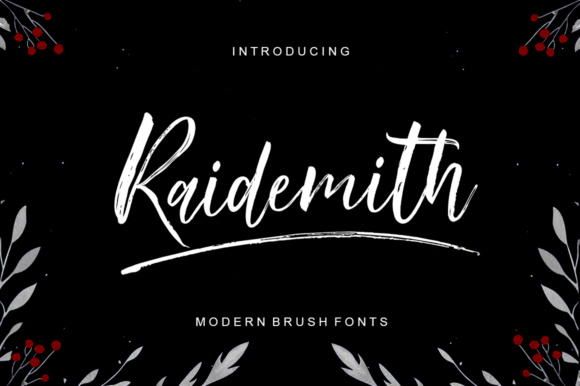 Raidemith: A Textured Brush Font for Creative Expression