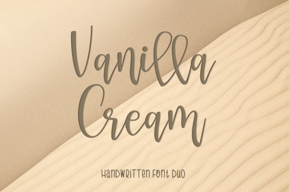 Vanilla Cream: A Modern Handmade Font for Branding and Design